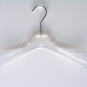 Hanger transp gebogen 44cm 130 stuks