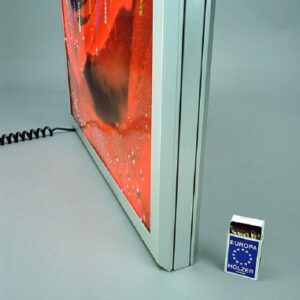 Poster-slimline-lichtbak vr Din A2 binne