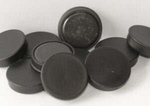 Memo-magneet 25 mm zwart pakje 10 stuks
