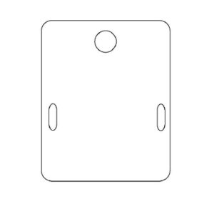 Byoux-kaartje type 11 - bxh 60x75 mm