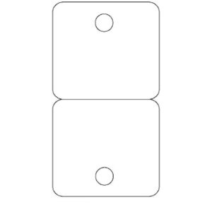 Byoux-kaartje type 16 - bxh 60x110 mm