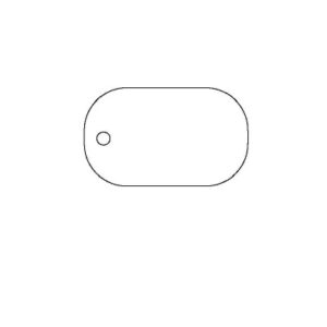 Byoux-kaartje type 80 - bxh 30x50 mm