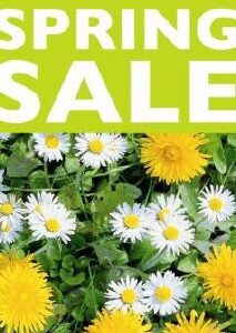 Raambiljet thema SPRING SALE afm 50x94cm