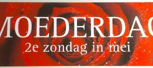 Raambiljet thema MOEDERDAG afm. 98x33cm
