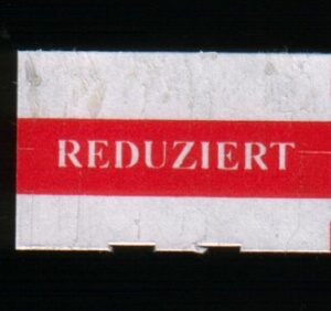Etiket 2616 recht weiss Reduziert