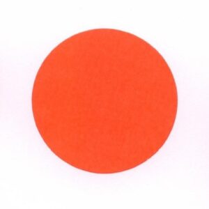 Etiket 35 mm rond fluor rood afneembaar