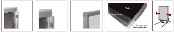 Stoepbord WINDMASTER 50x70cm ALU-prof