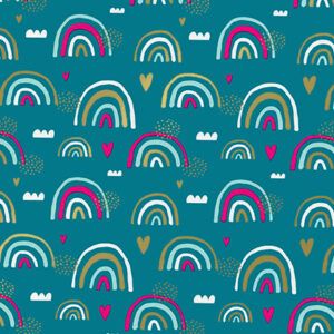 Lucky Rainbow Blue/Fuchsia/Gold